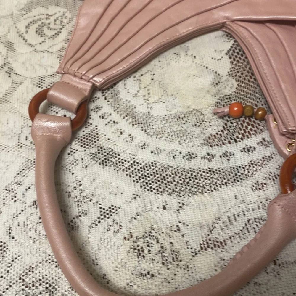 Cute little Vintage Y2K Paris Hilton pink fringe shoulder bag. - Picture 12 of 12